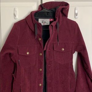 Ride board jacket S burgundy corduroy jacket